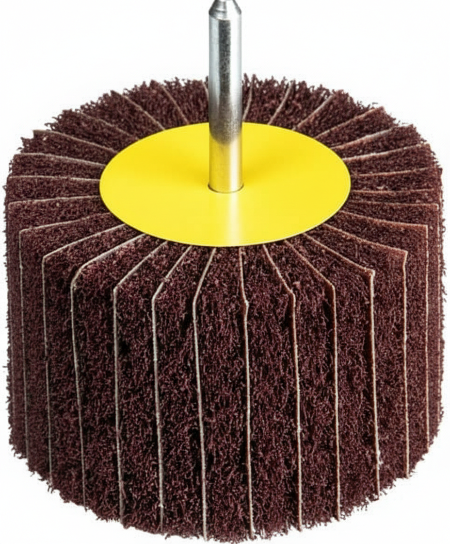 CEPILLOS MIXTOS DE MALLA Y LIJA ABRASIVA EJE 6MM